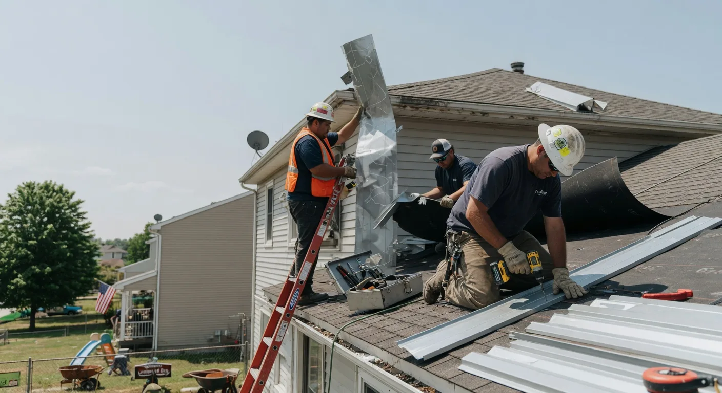 Storm Damage Metal Roof Repair in Georgiana, AL